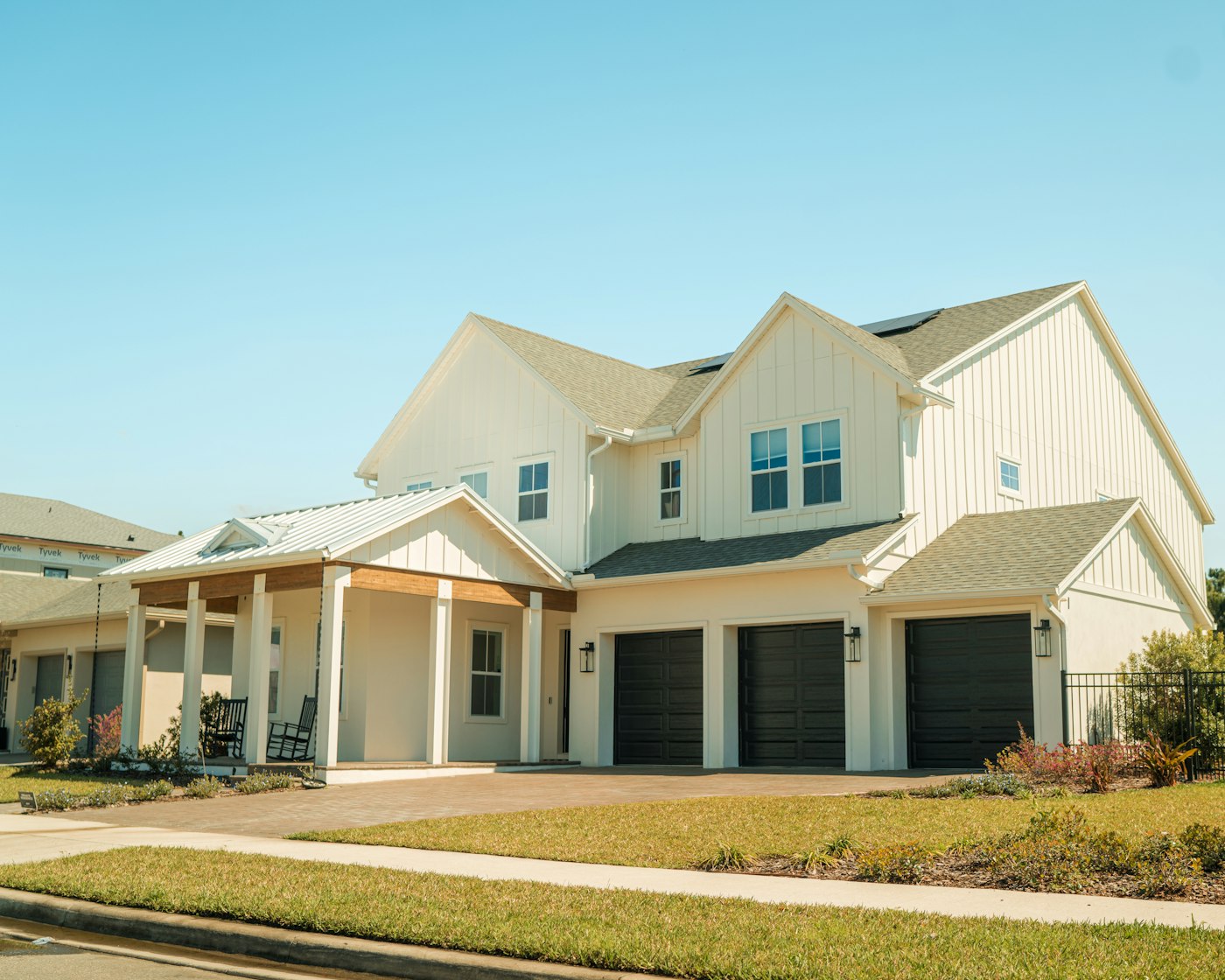 Finished new-construction home